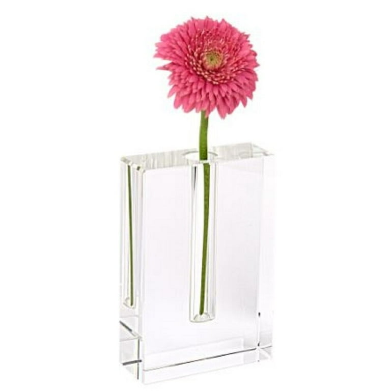 Modern Clear 6 Block Optical Crystal Vase Modern Clear 6 Block Optical Crystal Vase