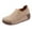 Beige, variant on Trendy Thick-soled Rocking Shoes Women's Single Shoes Comfortable Mother Shoes Casual Leather Shoes