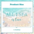 thumbnail image 6 of Beach Shell Bridal Shower Decor 4.92*3.28ft All I Sea Is Love Backdrop Banner Mermaid Bachelorette Decor Ocean Nautical Coastal Party Supplies for Surf Summer Seaside Engagement Wedding Party, 6 of 6