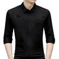 thumbnail image 1 of MDUKONU Chemise de Travail pour Homme Coupe Régulière Résistante aux Plis Chemise Classique Noire 130, 1 of 4