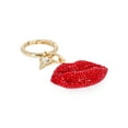 thumbnail image 2 of No Boundaries Women's Bag Charm, Red Glittering Lips, 2 of 3
