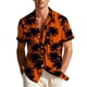 thumbnail image 2 of Blusa y camisa hawaiana de manga corta con cuello vuelto para hombre, camisa unisex de verano para playa, informal, de manga corta, con botones, ropa estampada, blusa para hombre, 2 of 9