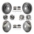 thumbnail image 1 of Transit Auto Front Rear Wheel Hub Bearings Assembly Coated Disc Brake Rotors and Ceramic Pads Kit (10Pc) for Car 2011-2020 Toyota Sienna FWD - Left Right Side (Driver Passenger) KBB-118065, 1 of 10