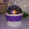 Qedertek Baby Night Light, Lamp Uinstone Moon Star Projector 360 Degree Rotation Romantic Rotating Cosmos for party;birthday;wedding;halloween;christmas;school Decor (Purple)