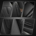 thumbnail image 5 of LAONNVIR Seat Covers for Cars Leather Waterproof Universal Fit for Ford Escape 2001-2024 (Black), 5 of 5
