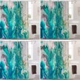 thumbnail image 4 of Abstract Watercolor Art Decor Shower Curtain Contemporary Modern Original Oil Print Polyester Fiber Plastic Rings QuickDrying Waterproof for Bathtubs/Bathroom of Artistic Elegance (72"x72), 4 of 6