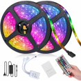 thumbnail image 1 of Tira de LED de 10M, Tira de LED RGB para habitación de LED Tira de LED para dormitorio 300 LED 5050 RGB IP65 Impermeable 44 Teclas Control remoto (10m) Zhivalor BST3056057, 1 of 4