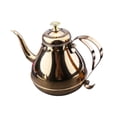 thumbnail image 1 of Dispensador de aceite, olla con fino, regadera, dispensador de ensalada, Camping, tetera de café con cuello de cisne, tetera para cocina casera Oro, 1 of 8