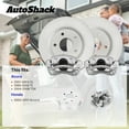 thumbnail image 3 of AutoShack Front Vented Coated Brake Rotors + Calipers 4-PC Brake Kit Replacement for 2003-2012 Honda Accord 1999-2008 Acura TL 2004-2008 Acura TSX ArmorStop 11.81" (300 mm), 3 of 5
