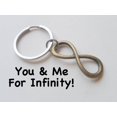 thumbnail image 2 of JewelryEveryday Bronze Infinity Symbol Keychain - You and Me for Infinity; 8 Year Anniversary Gift Couples Keychain, 2 of 4