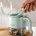 thumbnail image 2 of Glass Spice Jars with Spoons and Flapper Caps, 400ml Airtight Seasoning Containers for Salt, Sugar, Pepper, and Chili Storage in Kitchen, 2 of 9