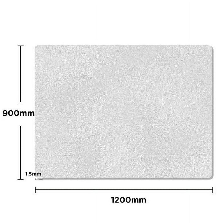 Swtroom Swroom Office Mat for Hard Floor (36 x 48 inch Rectangle), Transparent PVC Material, Office Chair Mat for Home and Office, White