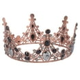 thumbnail image 4 of 1PC Retro Baroque Tiara Crowns Large Round Rhinestone Crown Jewelry Hair Accessories for Wedding Party, 4 of 7