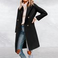 thumbnail image 2 of Vedolay Jackets for Women Long Sleeve Cardigan Open Front Button Down Loose Blazer Jackets Black,3XL, 2 of 5