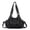 Silver Black, variant on Angelkiss Women Crossbody Bag Vegan Leather Multi Pockets Satchel Handbags Shoulder Bag Hobo Bag