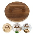 thumbnail image 4 of FELTECHELECTR Tapa de madera reutilizable con anillo de sellado para frascos herméticos. Tapas de madera para latas selladas de vidrio., 4 of 6