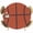 Orange, variant on Baseball Sport Round Tablecloth 45-54 Inch Round Fitted Table Cloth with Elastic Edge, Abstract Rugby Stitching Red Lines Waterproof Table Cover Protector for Outdoor Picnic Party Dining