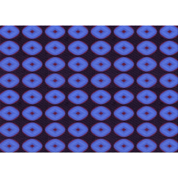 Ahgly Company Indoor Rectangle Patterned Blue Ribbon Blue Area Rugs, 7' x 9'