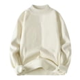 thumbnail image 2 of Suéter de terciopelo de una pieza de otoño e invierno para hombre, suéter de cuello alto de color sólido, suéter informal para jóvenes, abrigo para hombre, 2 of 6