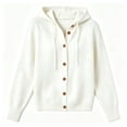 thumbnail image 4 of Luvrsol Cardigan Sweaters for Women Plus Size Hooded Lapel Collar Button Down Knit Jacket Solid Casual Sweater Coat S-3XL, 4 of 4