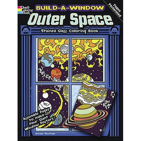 Build-A-Window Outer Space Stained Glass Coloring Book