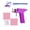 Purple Gun with 98PCS ear stud, variant on Reusable Ear Piercing Gun Kit Professional Body/Nose/Lip Piercing Set, Includes 50pcs ear Studs and 8 PCS Alcohol Pad
