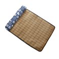 thumbnail image 1 of Pet Cooling Mat Cute Cat Cartoon Pattern Fine Edging Scratch Resistant Cat Sleeping Mat with Pillow 55 X 40 Dark Blue, 1 of 1