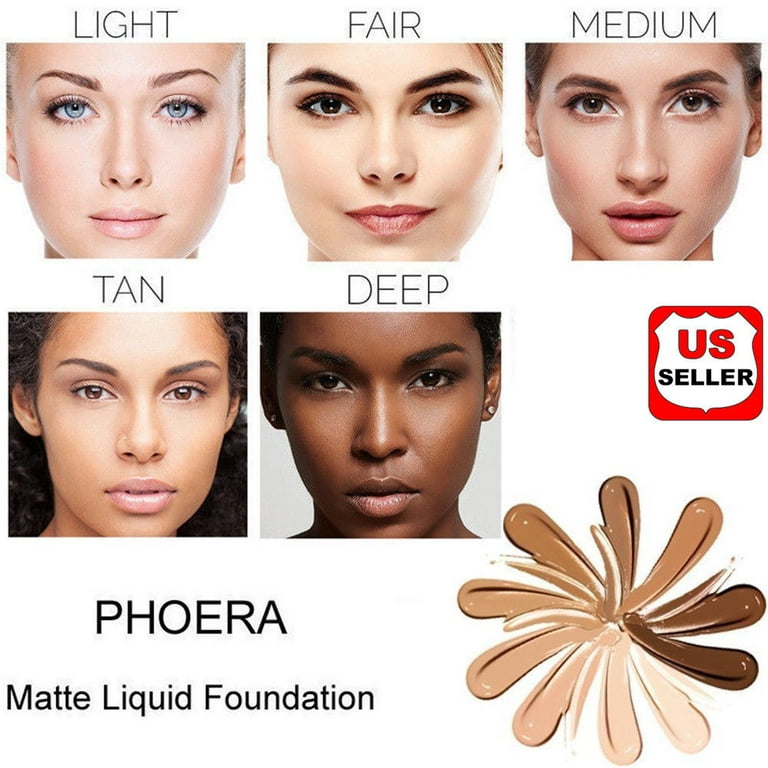 Foundation Professional Makeup Full Coverage Fast Brighten long- lasting Shade - Walmart.com