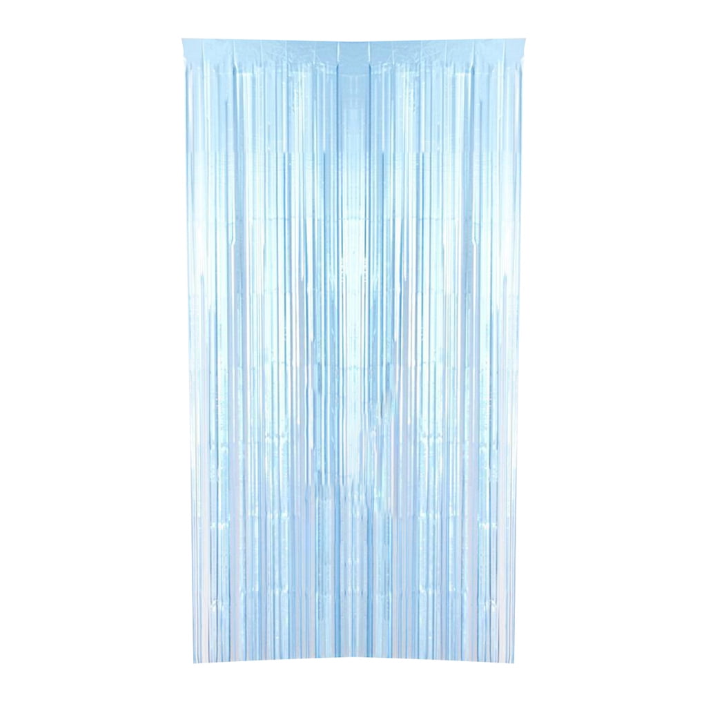 1x2m Metal Foil Fringe Curtain Fringe Backdrop Photography Props Birthday Wedding Party Decorations Supplies