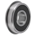 thumbnail image 1 of Rodamientos de bolas de ranura profunda 6000NR2RS de Unique Bargains 10x26x8mm P4 con doble sello de goma lubricado 1 Pc Carro Patinete Patineta Rueda Universal Tonal Plateado Negro, 1 of 6