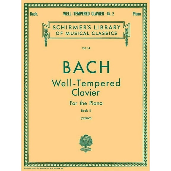 Well Tempered Clavier: 48 Preludes and Fugues for the Piano