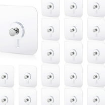 Self Adhesive Wall Hooks No Drill No-Trace Heavy Duty for Kitchen Bathroom, 20 Pcs
