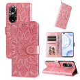 thumbnail image 3 of Funda tipo cartera GANGXUN para Huawei Nova 9 Pro , diseño girasol, cuero PU, soporte, cierre magnético, tarjetero, 3 of 5