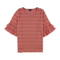 thumbnail image 1 of Alfani Blusa con volantes texturizados para mujer, rosa, grande, 1 of 1