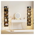 6 Tier Wall Shelf Unit with LED Control Light, Floating Storage Home ...