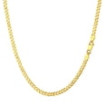 thumbnail image 1 of Collar de cadena PROSTEEL Eslabones Cubanos Plata Esterlina 925 3 mm Para Mujeres y Hombres 22 pulgadas, 1 of 7