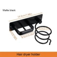 thumbnail image 2 of 1 Pce Support pour Séchoir à Cheveux, Étagère de Rangement pour Séchoir à Cheveux, Support Mural pour Fer à Lisser Étagère de Salle de Bain, Accessoires de Salle de Bain, 2 of 5