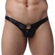 thumbnail image 2 of Moda de Cuero para Hombre Ajustada Ropa Interior de Cintura Baja-L - Negro, M Sunnimix Ropa interior, 2 of 7