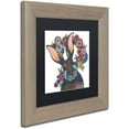 thumbnail image 2 of Trademark Fine Art "Mr. Rabbit" Canvas Art by Hello Angel, Black Matte, Birch Frame, 2 of 4