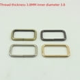 thumbnail image 5 of Accesorios de hardware para bolsos de mano, hebilla para correa de hombro, hebilla de alambre de hierro, hebilla cuadrada, hebilla de boca, diámetro del alambre de bricolaje 3,8 mm, 5 of 5