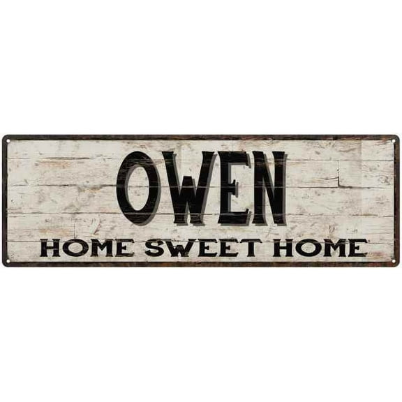 OWEN Rustic Home Sweet Home Sign Gift 6x18 Metal Decor 106180084496