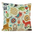 thumbnail image 3 of Woodlands | Pillow Cover | Throw Pillow | Home Decor | Pillow | Art Pillow | Animals | Cute Animals | Fun Pillow Design | Kids Accent Pillow, 3 of 10