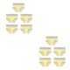 thumbnail image 4 of Minnieouse 5 piezas de ropa interior de cintura alta sin costuras para mujer, bragas de algodón, cintura elástica, bragas de realce para Type7 NO7, 4 of 6
