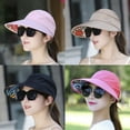 thumbnail image 4 of FNNMNNR 1PC Women‘S Anti-Uv Fashion Wide Brim Summer Beach Sun Outdoor Hiking Folding Hat, 4 of 6