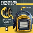 thumbnail image 3 of MARTIN Portable Propane Infrared Radiant Heater 10,000 Btu, Built-in Thermostat, 3 of 8