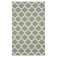 thumbnail image 3 of EORC DM73GY8X10 8 x 10 ft. Handmade Wool Flatweave Revesible Moroccan Contemporary Trellis Rug, Grey - Rectangle, 3 of 6