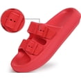 thumbnail image 4 of YAZI Cloud Sandals for Women Men Thick Sole Adjustable Buckles EVA Cloud Slides Slippers, 4 of 13