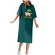 thumbnail image 1 of Vestido Corto de Verano Cuello Redondo Estilo de Camiseta de Longitud de Tobillo de Manga Corta, Altamente Elástico para Pijamas Y Ropa Interior Sexy, 1 of 8