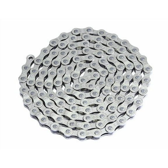 YBN BICYCLE CHAIN 1/2" X3/32 8 SPEED SILVER. Bike part, Bicycle part, bike accessory, bicycle part