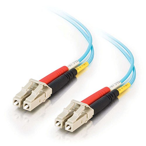 C2G / Cables To Go 21607 10 GB LC-LC 50/125 OM3 Duplex Multimode PVC Fibre Optique (8 Mètres, Aqua)